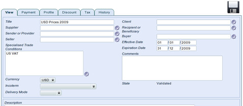 TioLive Sale Trade Conditions View Tab