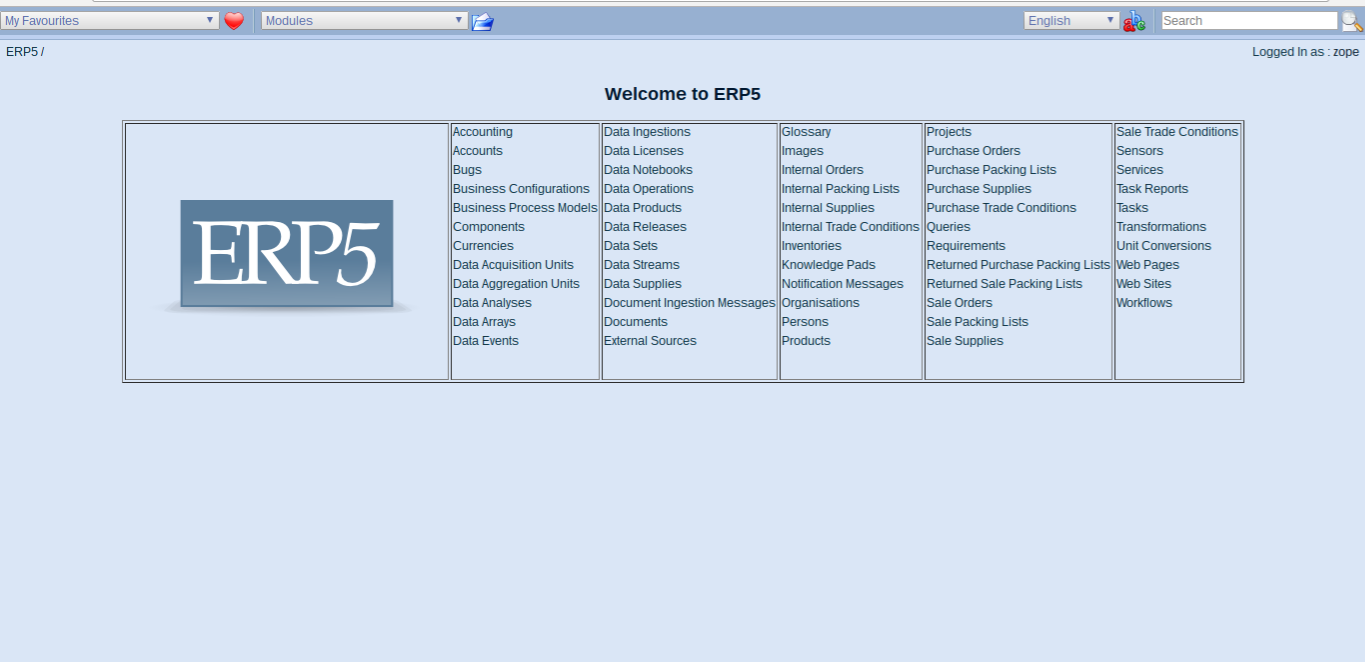 Wendelin-ERP5 - Start Page