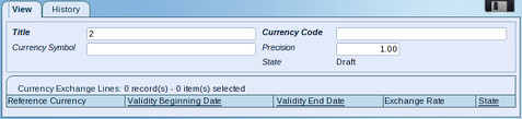 Add Currency Dialog Box Screenshot