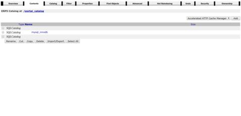 Open Source ERP - Screenshot Portal Catalog