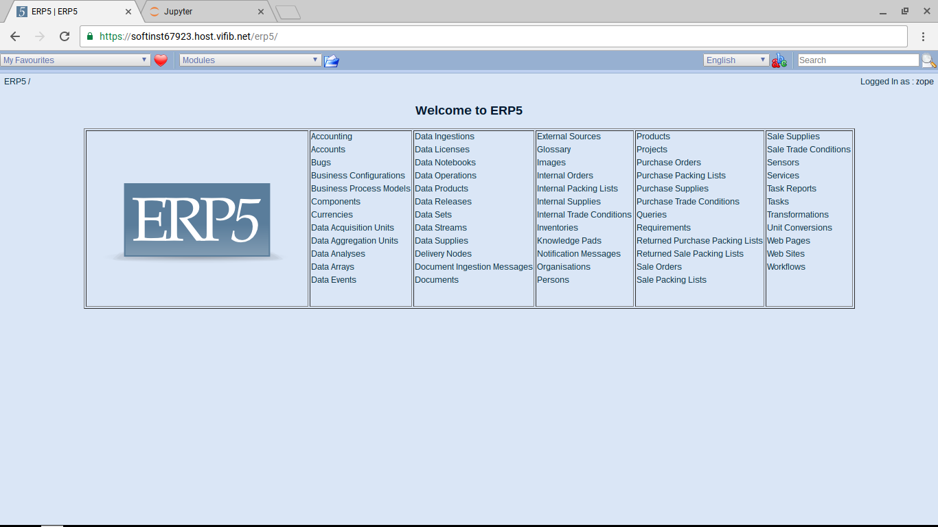 Wendelin VM starting screen