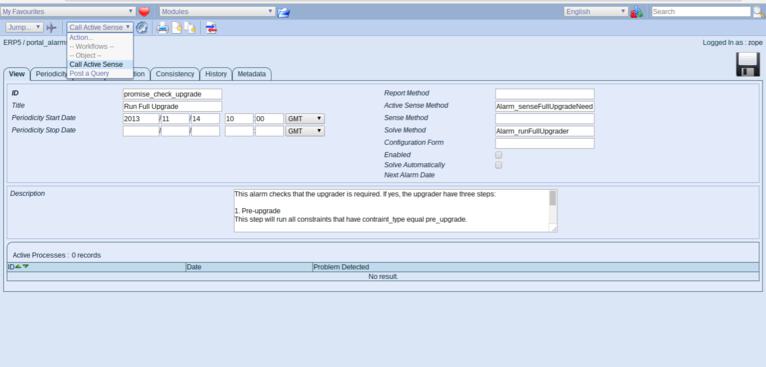 ERP5 Upgrader | Running Promise Alarm