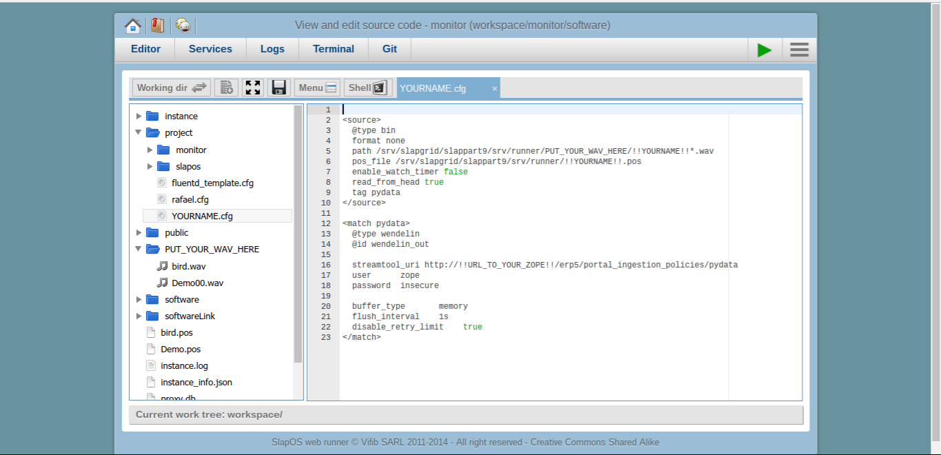 Wendelin-ERP5 Webrunner FluentD Configuration